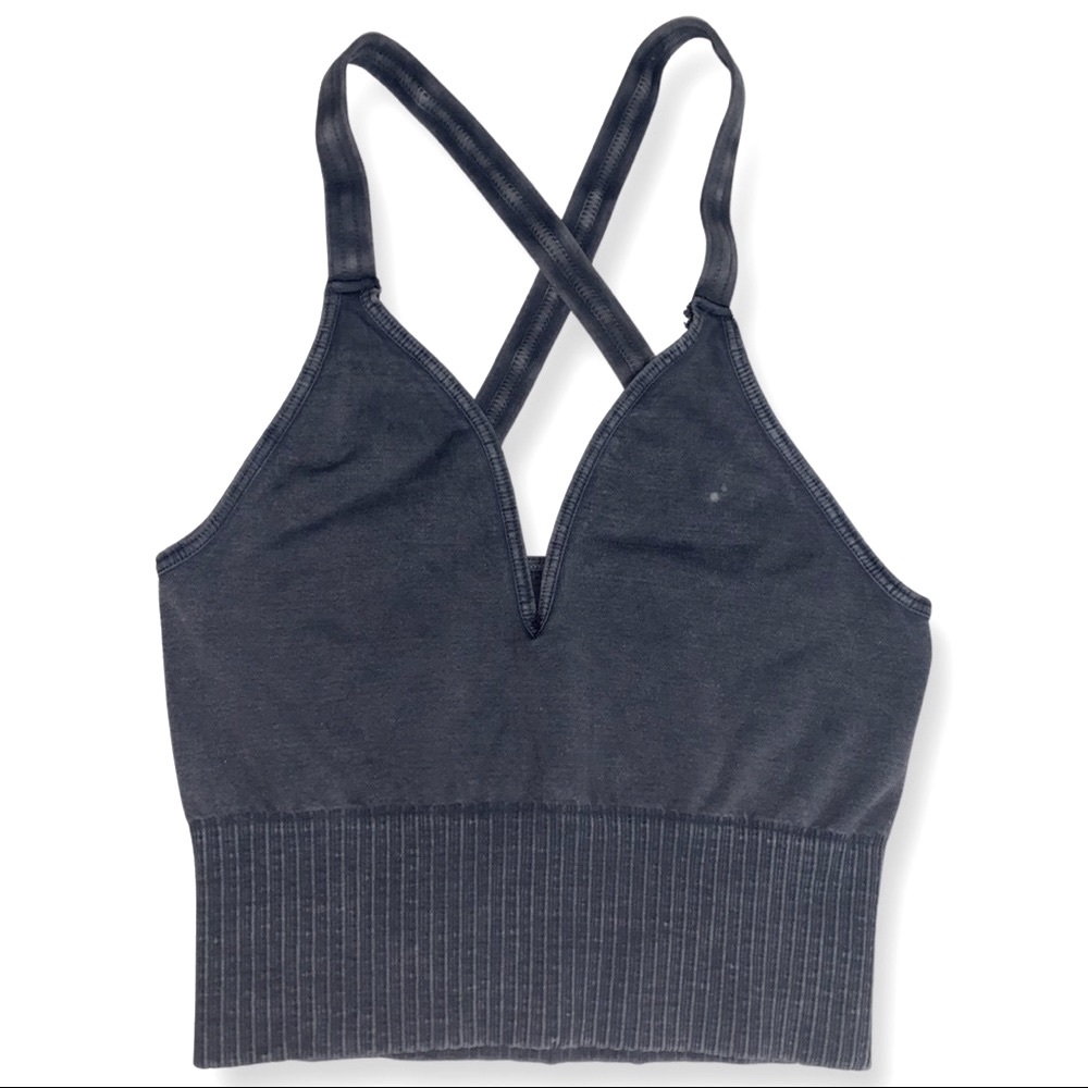 NWOT FP Movement Good Karma Crop XS/S Blue Horizon